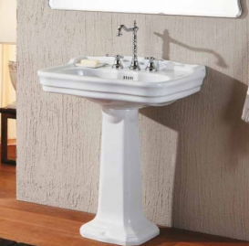 Раковина для ванної на п'єдестал Olympia колекція Impero біла 08.11