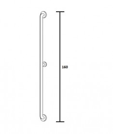 Опорний поручень вертикальний Hatria Autonomy білий Y0D7