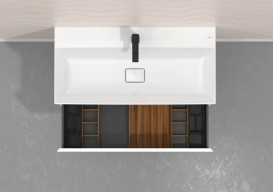 Органайзер базовый для тумбы Hansgrohe IntraStoris 9х22 см пластик черный 54226670