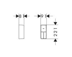 Органайзер базовый для тумбы Hansgrohe IntraStoris 9х22 см пластик черный 54226670