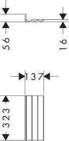 Організатор Hansgrohe IntraStoris 320 для тумби Xevolos 480/475 темний горіх 54230630