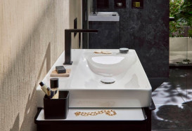 Органайзер малый для тумбы Hansgrohe IntraStoris 9х9 см пластик черный 54225670