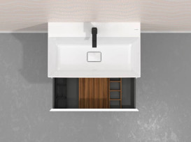 Органайзер малый для тумбы Hansgrohe IntraStoris 9х9 см пластик черный 54225670