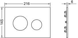 Основа для панелей смыва TECE TECEloop для облицовки плиткой 9240631