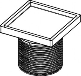 Основа для плитки TECE TECEdrainpoint S plate 150 мм з монтажним елементом 3660011