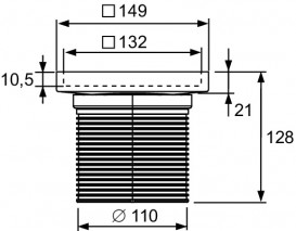 Основа для плитки TECE TECEdrainpoint S plate 150 мм з монтажним елементом 3660011