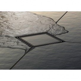 Основа для плитки TECE TECEdrainpoint S rahmenlos 100 мм з випуском нержавіюча сталь 3660016