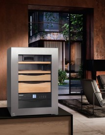 Отдельностоящий сигарный шкаф Liebherr ZKes 453 Humidor стеклопакет с УФ-фильтром/нержавеющая сталь ZKes 453-20 001