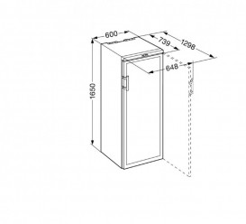 Отдельностоящий винный шкаф Liebherr WKb 4212 Vinothek тонированный стеклопакет/сталь черный WKb 4212-21 001
