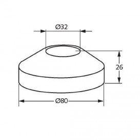Відбивач для сифона Kludi латунь 81074705-00