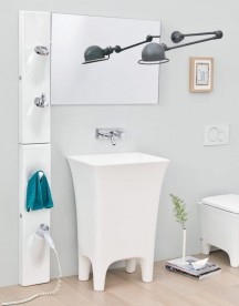 Панель для аксессуаров ArtCeram Sotto Sopra + Up белый глянцевый OSC002 01;00