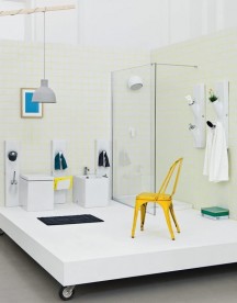 Панель для аксессуаров ArtCeram Sotto Sopra + Up белый глянцевый OSC002 01;00