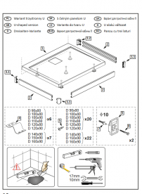 Панель для поддона Radaway Argos D 110 см алюминий хром 001-510104001