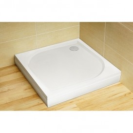 Панель для поддона Radaway Paros C 100х100 см литой мрамор белый MOC1010-03-1