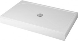 Панель для поддона Radaway Paros D 160х80 см левая литой мрамор белый MOD8016-03-1L