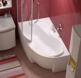 Панель для угловой ванны левая Ravak A Rosa 95 150 L фронтальная акрил CZ55100A00