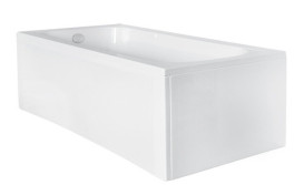 Панель для ванни Besco Continea 140х70 см передня + бічна акрил глянцевий білий #OAC-140-PK