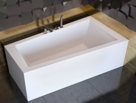 Панель для ванны Besco Intima 150х85 см передняя + боковая санитарный акрил глянцевый белый OAIT-150-NS