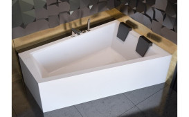 Панель для ванны Besco Intima Duo 170х125 см передняя + боковая санитарный акрил глянцевый белый OAID-170-NS