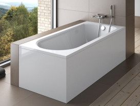 Панель для ванни Besco Intrica 150х75 см санітарний акрил глянсовий білий #OAI-150-PD