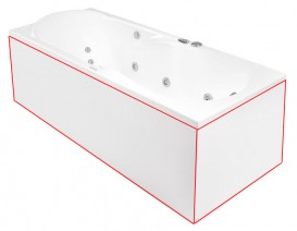 Панель для ванни PoolSpa Gemini фронтальна 180х80 см L ліва акрил білий PWOHS10OWL00000