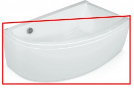 Панель для ванни PoolSpa Laura 140х80 фронтальна акрил білий PWONJ10OP000000