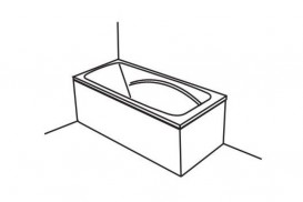 Панель для ванни PoolSpa Muza XL фронтальна 160х75 см L ліва акрил білий PWOHU10OWL00000