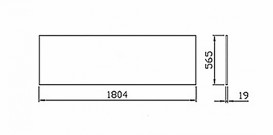 Панель для ванни Ravak City 180 фронтальна акрил білий X000001059