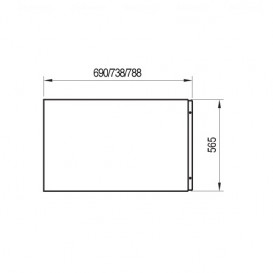 Панель для ванны Ravak U 80 ST боковая акрил белый XAU0000010