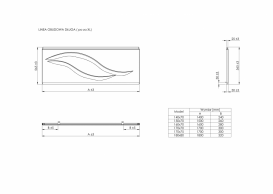 Панель для ванны Roca Linea фронтальная 180 см акрил белый A25T021000