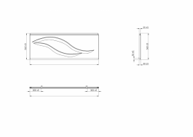 Панель для ванны Roca Vita фронтальная 190 см акрил белый A25T036000
