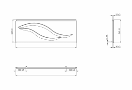 Панель для ванны Roca Vita фронтальная 180 см акрил белый A25T029000