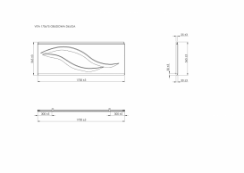 Панель для ванны Roca Vita фронтальная 170 см акрил белый A25T025000