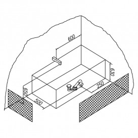 Панель Kolpa San A70/63 для ванн Betty, Elektra збоку білий 565390