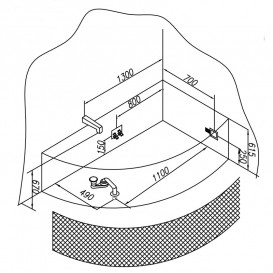 Панель Kolpa San для ванны Calando 160 LD фронтальная белый 539680