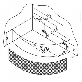 Панель Kolpa San для ванни Libretto-D 160X100 см фронтальна біла 565590