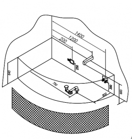 Панель Kolpa San для ванны Libretto-D 170X110 см фронтальная белый 565270