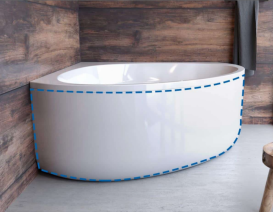 Панель Kolpa San Dolores 140 см фронтальная белый 565290