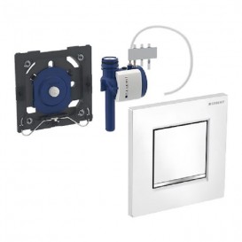 Панель смыва для писсуара Geberit Sigma 30 пневматическая белый/хром глянец/белый 116.017.KJ.1