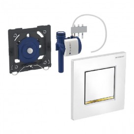 Панель змиву для пісуара Geberit Sigma 30 пневматична білий / позолота / білий 116.017.KK.1