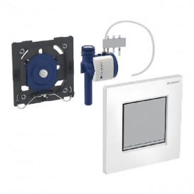 Панель смыва для писсуара Geberit Sigma 30 пневматическая белый/хром матовый/хром матовый 116.017.KL.1