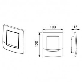 Панель смыва для писсуара TECE TECEambia пергамон 9242101