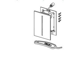 Панель змиву для пісуару TECE TECEfilo сенсорна скло чорний 9242065