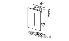 Панель змиву для пісуару TECE TECEfilo-Solid сенсорна матова нержавіюча сталь 9242075