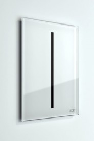 Панель змиву для пісуара TECE TECEfilo Urinal харчування від мережі 230/12 В скло білий 9242060