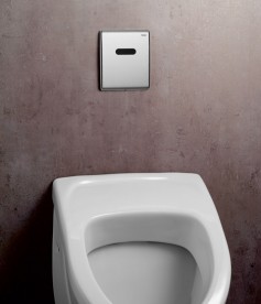 Панель смыва для писсуара TECE TECEplanus Urinal 6 V-Batterieс инфракрасным датчиком нержавеющая сталь хром глянцевый 9242351