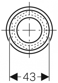 Панель смыва для унитаза Geberit IR однинарный смыв кнопка ИК  хром глянцевый 115.857.21.1