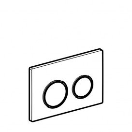 Панель змиву для унітазу Geberit Omega20 подвійний змив пластик чорний / хром глянсовий 115.085.KM.1