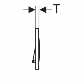 Панель змиву для унітазу Geberit Sigma20 подвійний змив пластик чорний/чорний матовий 115.882.DW.1