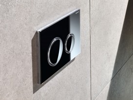 Панель змиву для унітазу Geberit Sigma21 подвійний змив скло чорне 115.884.SJ.1